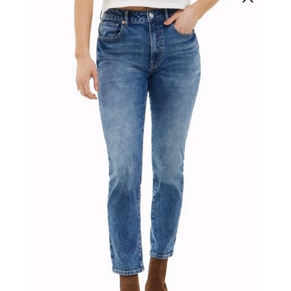 NEW Articles Of Society Jones Straight Leg Jeans Size 27/4 High Rise Ankle Slim